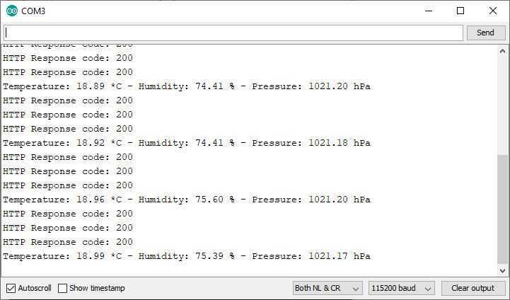 Test de l'ESP8266 Client Serial Monitor Arduino IDE