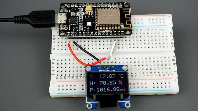 Le client ESP8266 reçoit des lectures via HTTP GET Request BME280