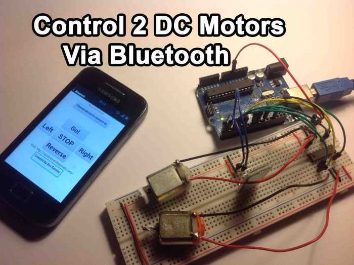 Arduino - Contrôlez 2 moteurs CC via Bluetooth 2 Arduino Controlez 2 moteurs CC via Bluetooth