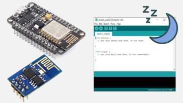 Veille profonde ESP8266 avec Arduino IDE (NodeMCU)