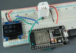 ESP32/ESP8266 : relevés de température et d'humidité DHT sur l'écran OLED