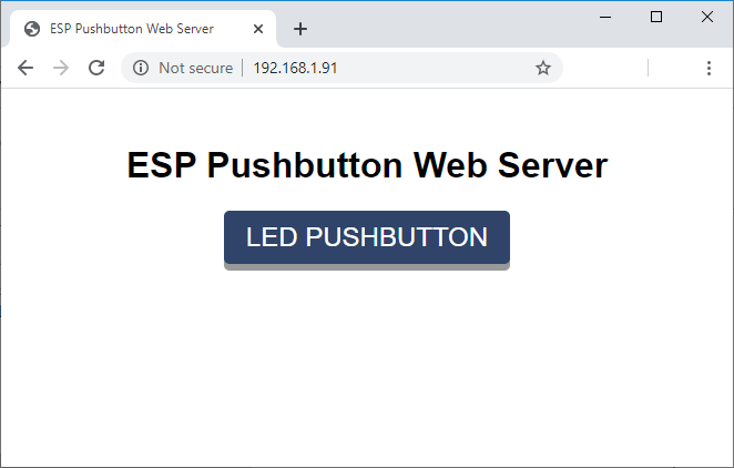 Momentary Switch Web Server ESP32 et ESP8266 Démonstration de l'IDE Arduino