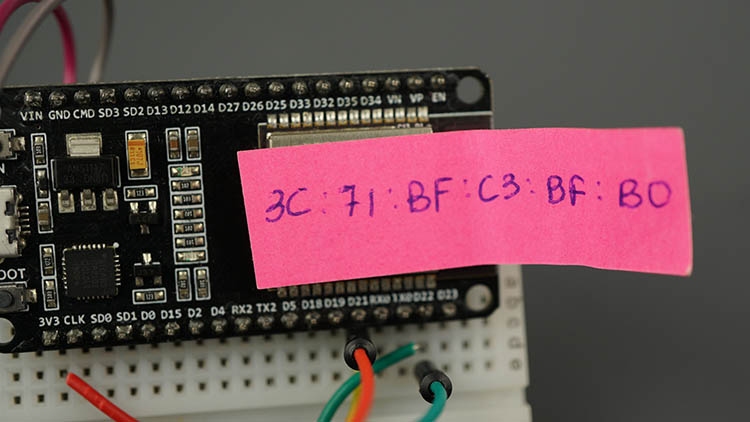 Identifier l'adresse MAC de la carte ESP32