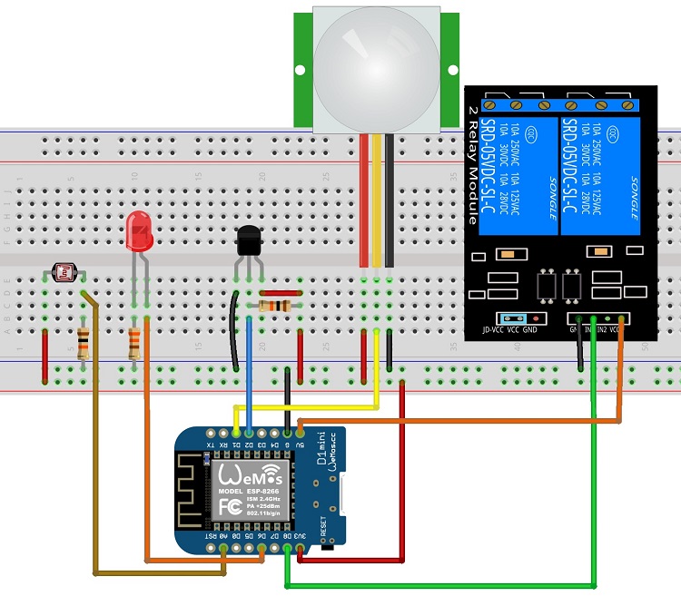 1644397927 220 Bouclier multicapteur ESP8266 avec Node RED