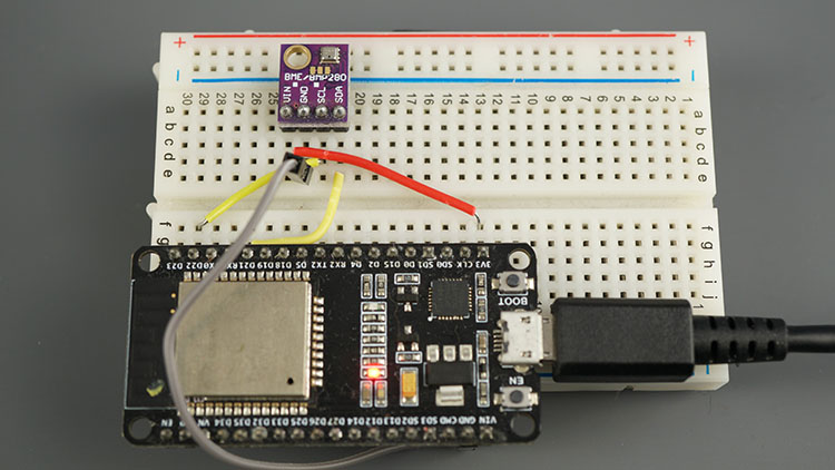 Communication Wi-Fi client-serveur ESP32 entre deux cartes 6 Serveur ESP32 avec BME280 température humidité pression