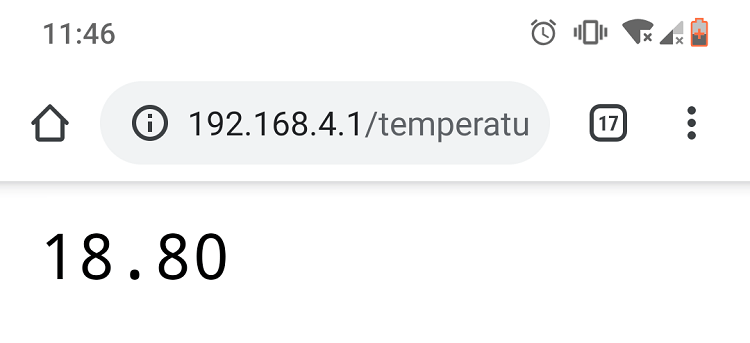 Communication Wi-Fi client-serveur ESP32 entre deux cartes 10 Température de demande de test AP du point d'accès du serveur ESP32