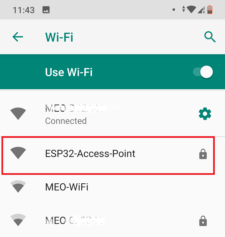 Communication Wi-Fi client-serveur ESP32 entre deux cartes 9 Connexion point d'accès serveur ESP32