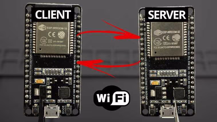 Communication Wi-Fi client-serveur ESP32 entre deux cartes 1 Communication Wi-Fi client-serveur ESP32 entre deux cartes