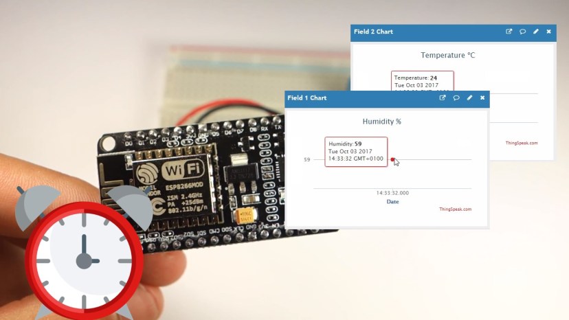 Tâche quotidienne ESP8266 - Publier les relevés de température sur ThingSpeak 2 Tache quotidienne ESP8266 Publier les releves de temperature sur