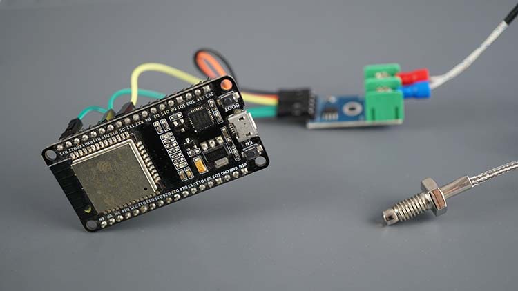 ESP32 avec thermocouple de type k et amplificateur MAX6675