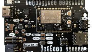 La carte de développement en forme d'Arduino est livrée avec un module Nordic Semi nRF9160