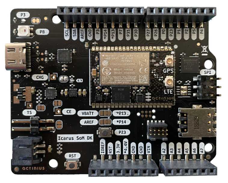 La carte de développement en forme d'Arduino est livrée avec un module Nordic Semi nRF9160 1 La carte de développement en forme d'Arduino est livrée avec un module Nordic Semi nRF9160