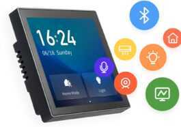 Tuya "T6E" est un panneau de commande tactile Android de 4 pouces et une passerelle Zigbee pour les OEM