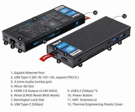 Spécifications MeLE PCG02 Pro
