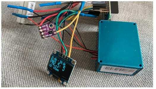 Moniteur de qualité de l'air DIY sans boîtier ni PCB Moniteur de qualité de l'air DIY sans boîtier ni PCB