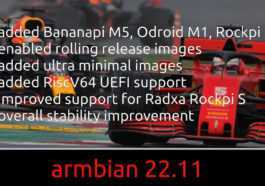 Armbian 22.11 publié avec RISC-V UEFI 64 bits, prise en charge des images ultra minimales