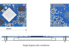 Le système sur module Rockchip RK3588 expose 400 broches via des connecteurs haute densité