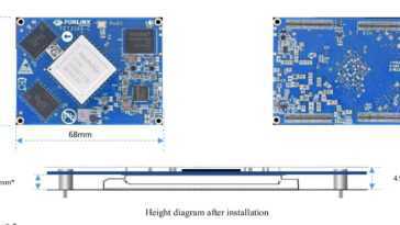 Le système sur module Rockchip RK3588 expose 400 broches via des connecteurs haute densité