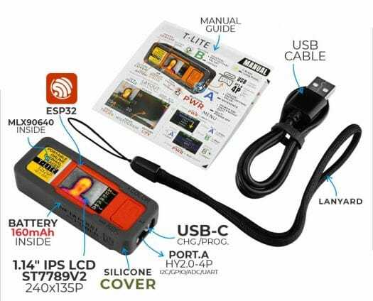 Affichage de la caméra thermique ESP32