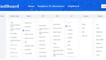 FindBoard est une autre base de données informatique monocarte
