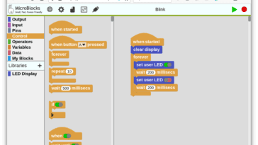 MicroBlocks est un IDE de programmation visuel pour les microcontrôleurs 32 bits