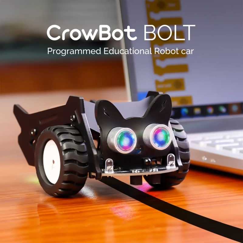 Test de l'Elecrow CrowBot BOLT - un kit robot autonome et télécommandé amusant
