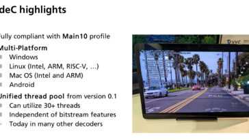 L'encodeur et le décodeur vidéo open source VVenC & VVdeC H.266 fonctionnent sur x86 et Arm