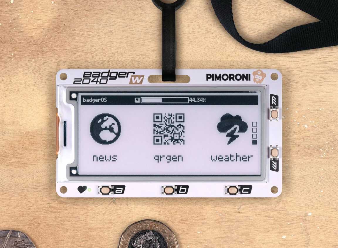 L'écran e-Paper Badger 2040 W obtient le WiFi et le Bluetooth avec le ...