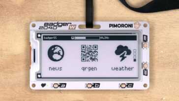 L'écran e-Paper Badger 2040 W obtient le WiFi et le Bluetooth avec le Raspberry Pi Pico W