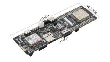 La carte IoT prend en charge WiFi, Bluetooth, NB-IoT, Cat-M et GNSS avec les modules ESP32-S3 et SIM7080G
