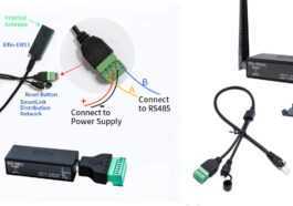Elfin-EW11 est une unité compacte WiFi vers RS485 avec prise en charge de Modbus TCP