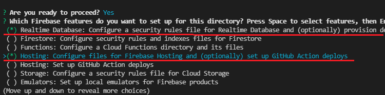 Connectez-vous au compte Firebase pour autoriser le répertoire de configuration de la CLI Firebase