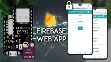 ESP32/ESP8266 : application Web Firebase pour afficher les lectures des capteurs