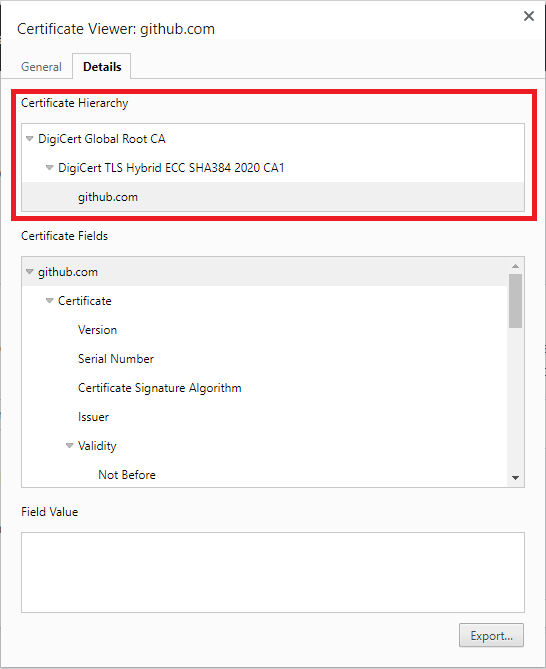 Chaîne de certificats SSL