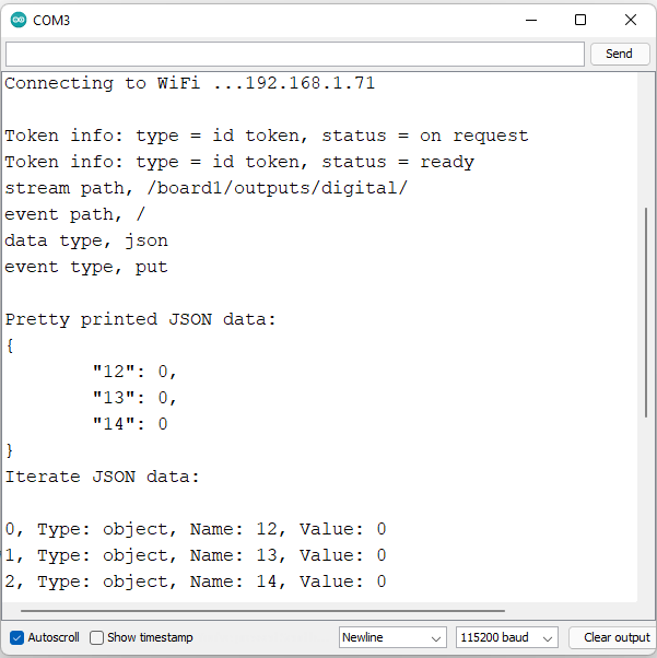 Première exécution de la base de données de streaming
