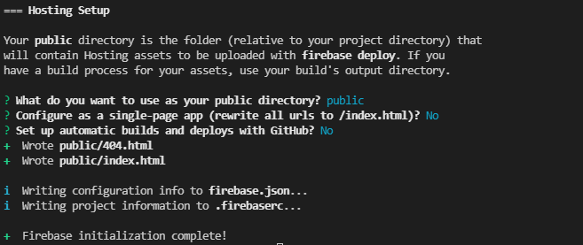 Initialisation Firebase terminée