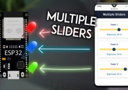 Serveur Web ESP32 (WebSocket) avec plusieurs curseurs PWM