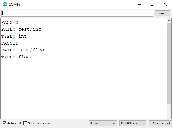 ESP8266 NodeMCU Stocker la valeur de la base de données firebase Serial Monitor Success