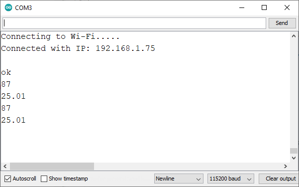 ESP8266 NodeMCU Stocker la valeur de la base de données firebase Serial Monitor Success