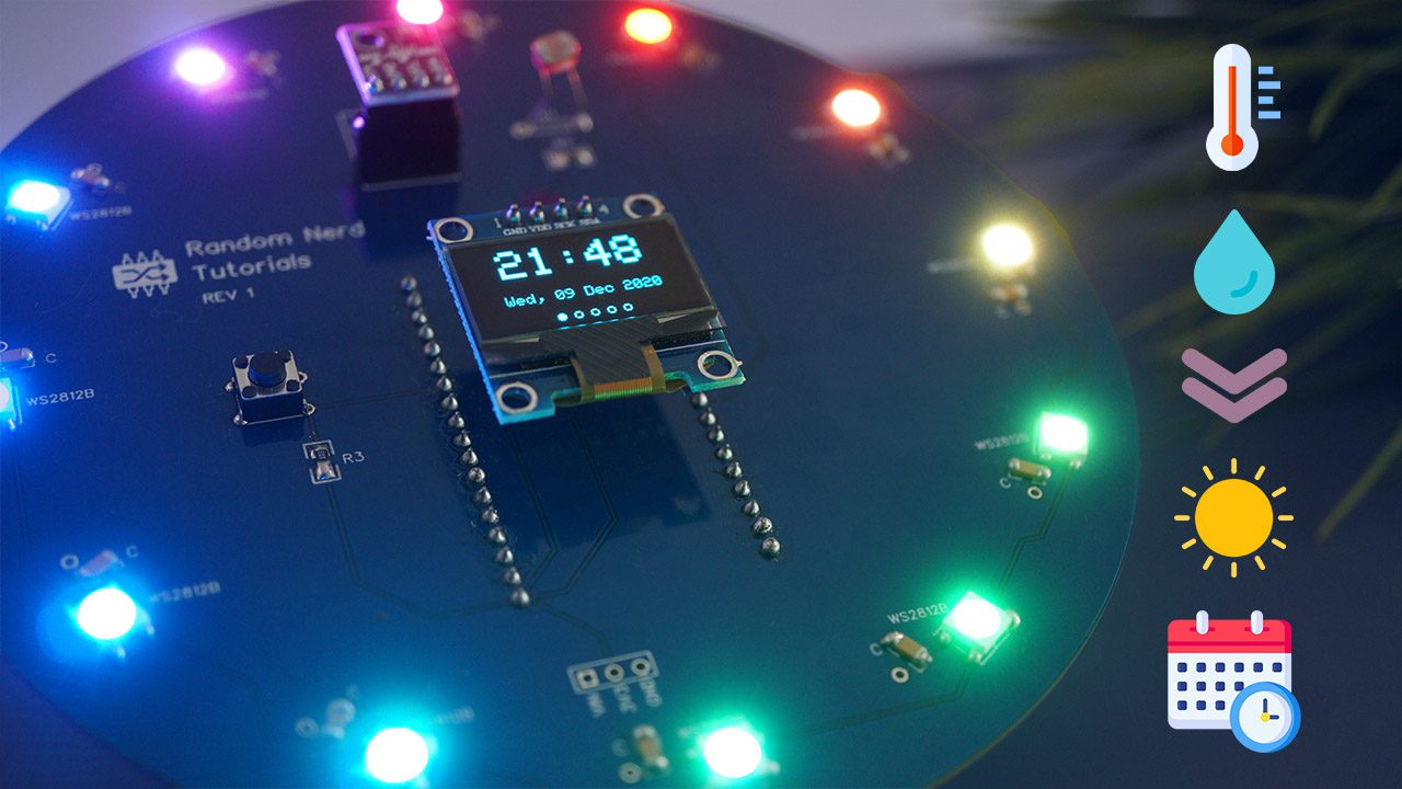 Bouclier PCB d'interface de station météo ESP32