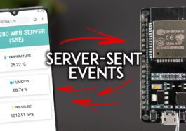 Serveur Web ESP32 utilisant les événements envoyés par le serveur (SSE)