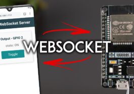 Serveur WebSocket ESP32 : sorties de contrôle (IDE Arduino)