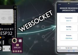 Serveur WebSocket ESP32 : afficher les lectures des capteurs
