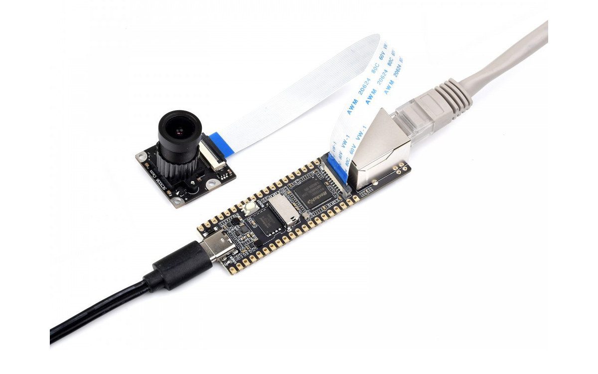 La carte caméra LuckFox Pico Rockchip RV1103 Cortex-A7/RISC-V est livrée avec un port Ethernet en option