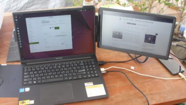 Examen du moniteur portable CrowView 14 pouces avec ordinateurs portables et mini PC