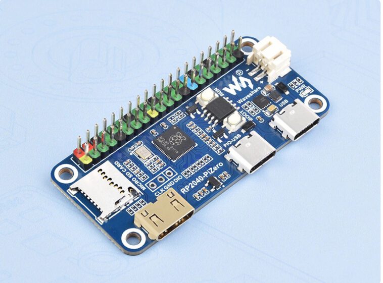 Waveshare RP2040-PiZero - Une carte Raspberry Pi RP2040 avec facteur de forme Raspberry Pi Zero 1 Waveshare RP2040-PiZero - Une carte Raspberry Pi RP2040 avec facteur de forme Raspberry Pi Zero