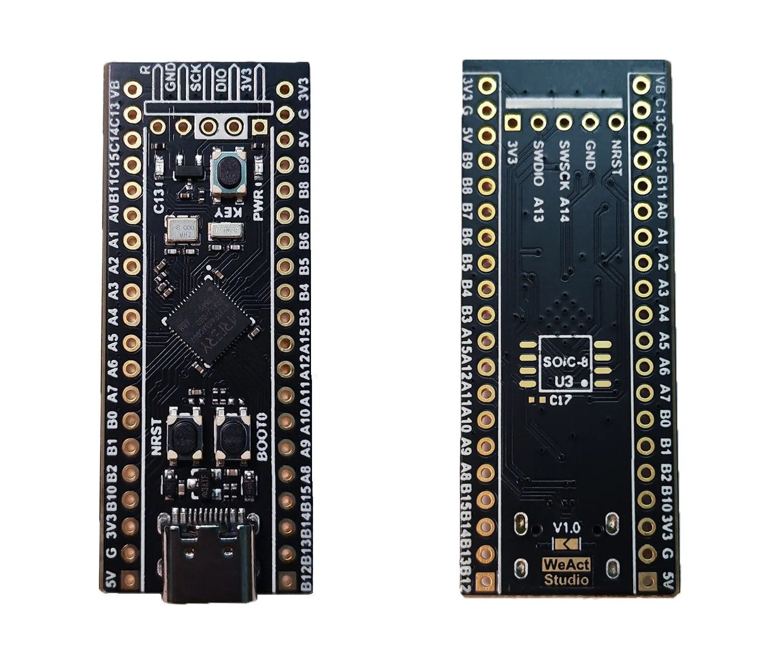 Le clone de la carte "Black Pill" à 49 cents comprend le microcontrôleur AT32 Cortex-M4F