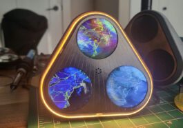 Les orbes météorologiques basés sur Raspberry Pi Zero W affichent des données météorologiques sur trois écrans ronds (financement participatif)
