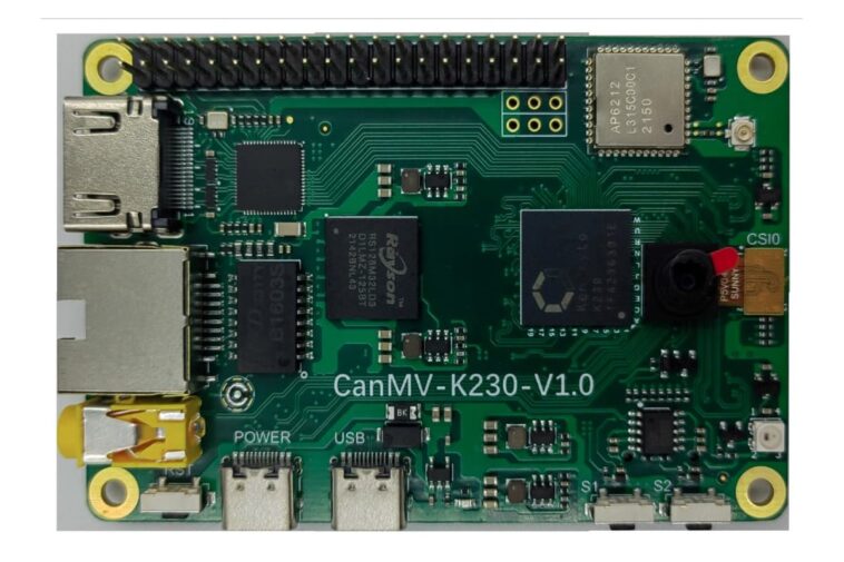 La carte de développement IA CanMV-K230 est dotée d'un processeur RISC-V bicœur 64 bits Kendryte K230 1 CanMV-K230 development board