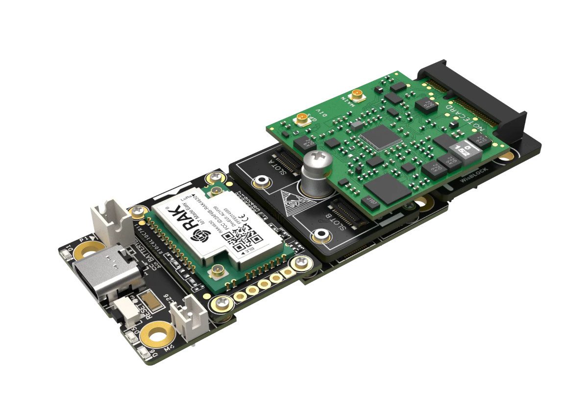 Le kit de développement RAKwireless Blues.ONE LoRaWAN, LTE-M et NB-IoT est livré avec Blues NoteCard comprenant un plan de données de 500 Mo
